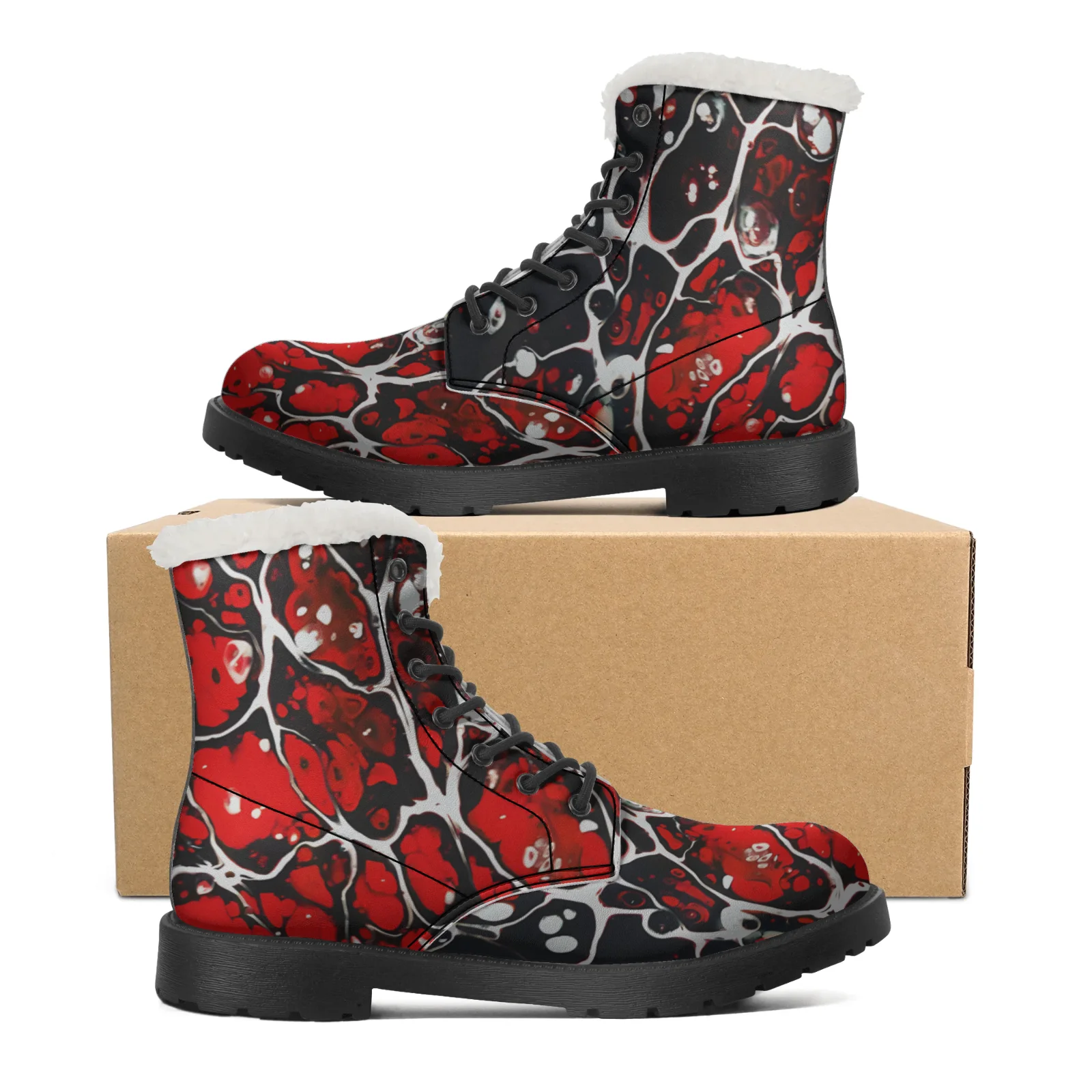 Men Shoes Eu To Us Size - Stivali da Neve in Peluche alla