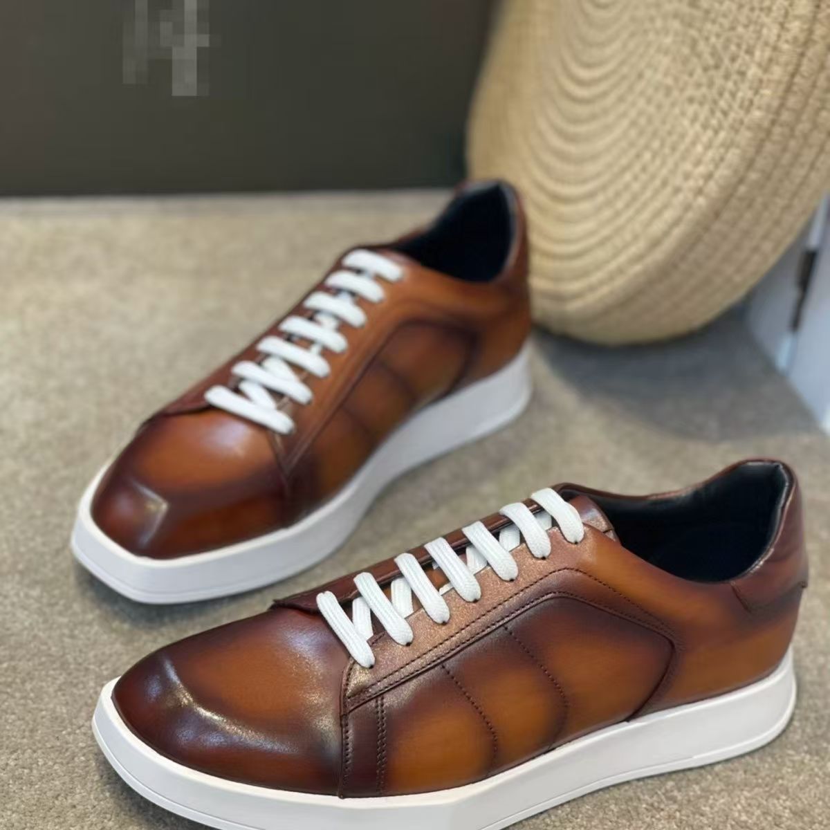 Men Shoes Eu To Us Size - Scarpe da uomo in vera pelle