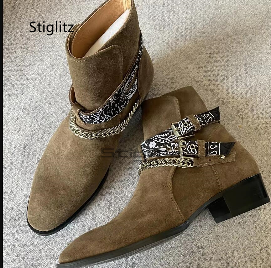 Men Shoes Size 11 - Stivaletti Chelsea a catena da uomo