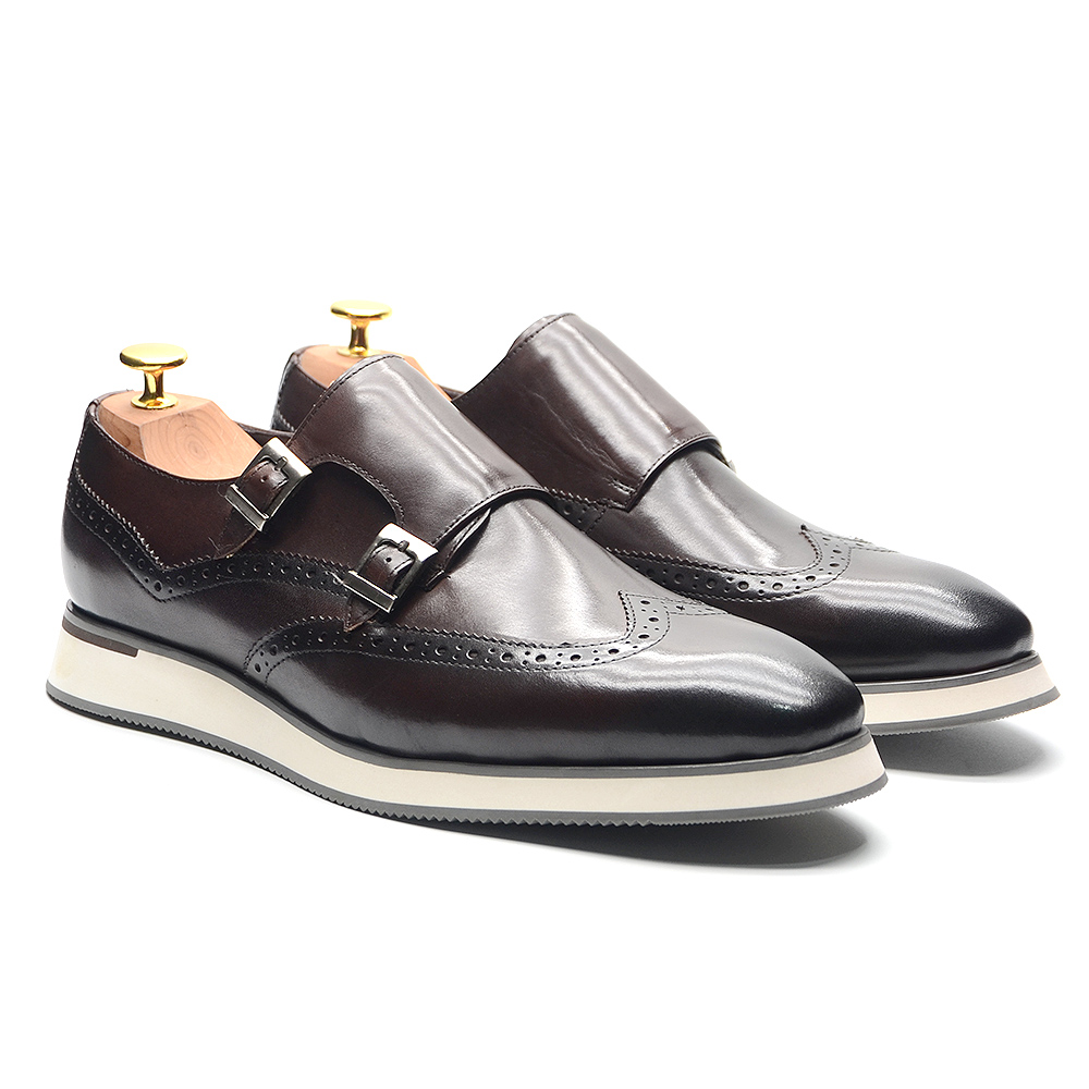 Oxford Brogue Leather - Sneakers di Lusso Europee da Uomo