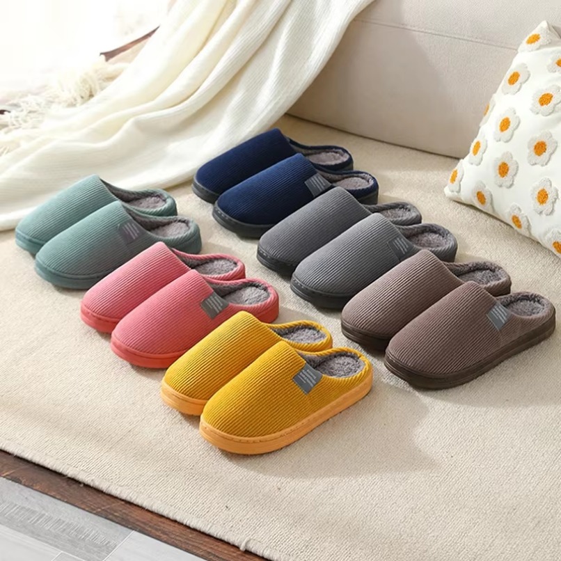 Men'S Shoes Grip - Pantofola da casa in peluche da