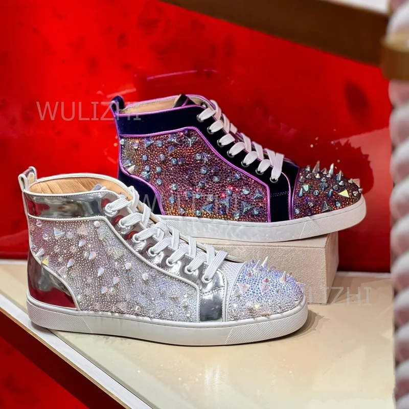 Men Shoes Boss - Sneakers da uomo con rivetti in