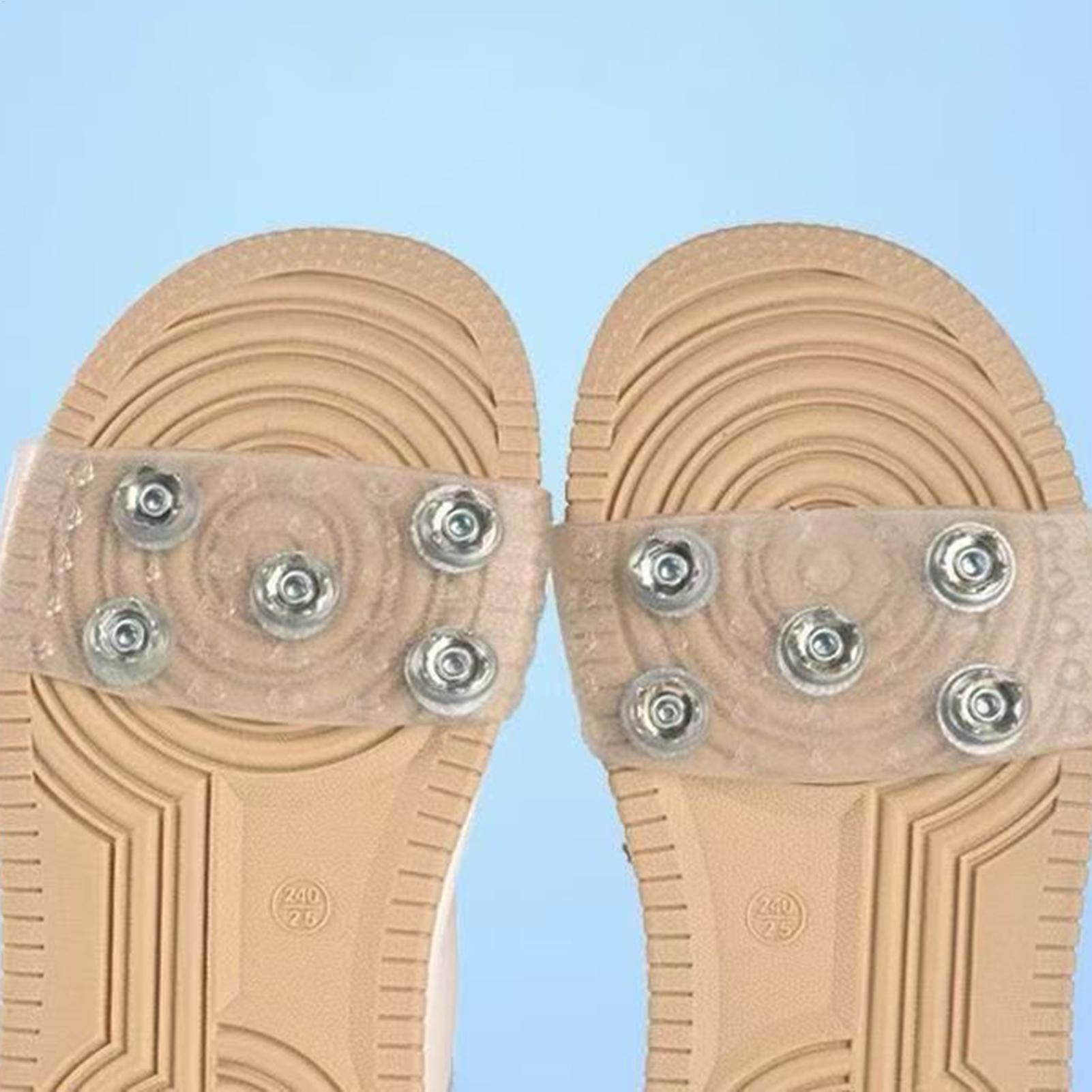 Men'S Shoes Grip - Tacchette Antiscivolo Trasparenti per Scarpe, Ganci