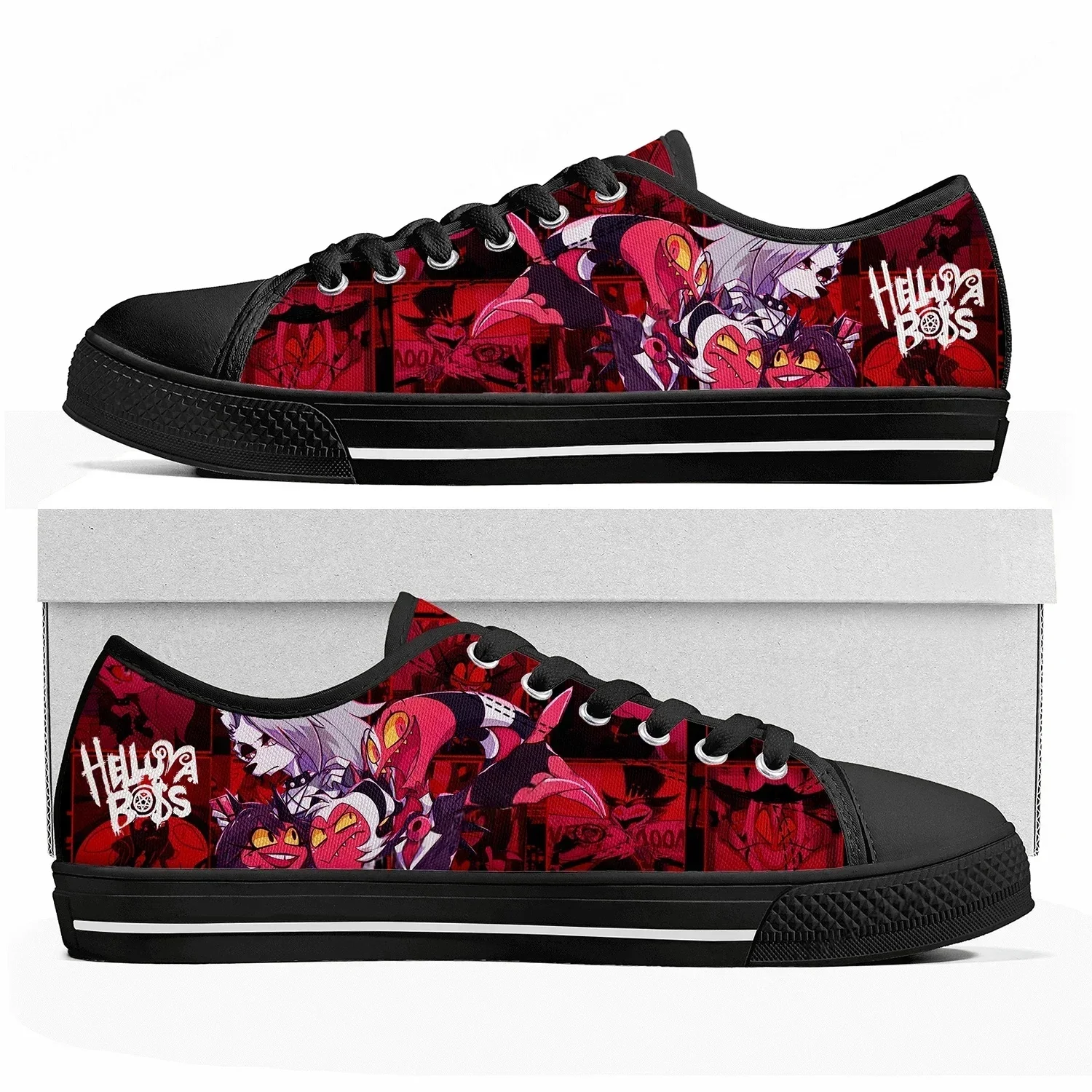 Men Shoes Boss - Sneakers Basse Helluva Boss Anime Cartoon