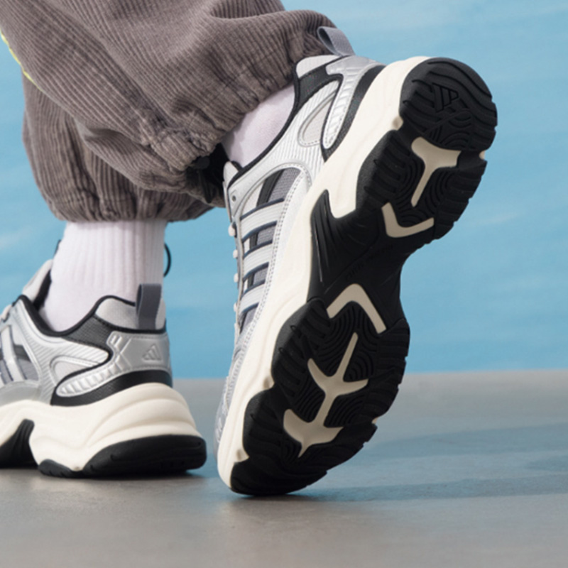 Men Shoes Running Adidas - Sneakers Chunky Adidas Grigie, Bianche e