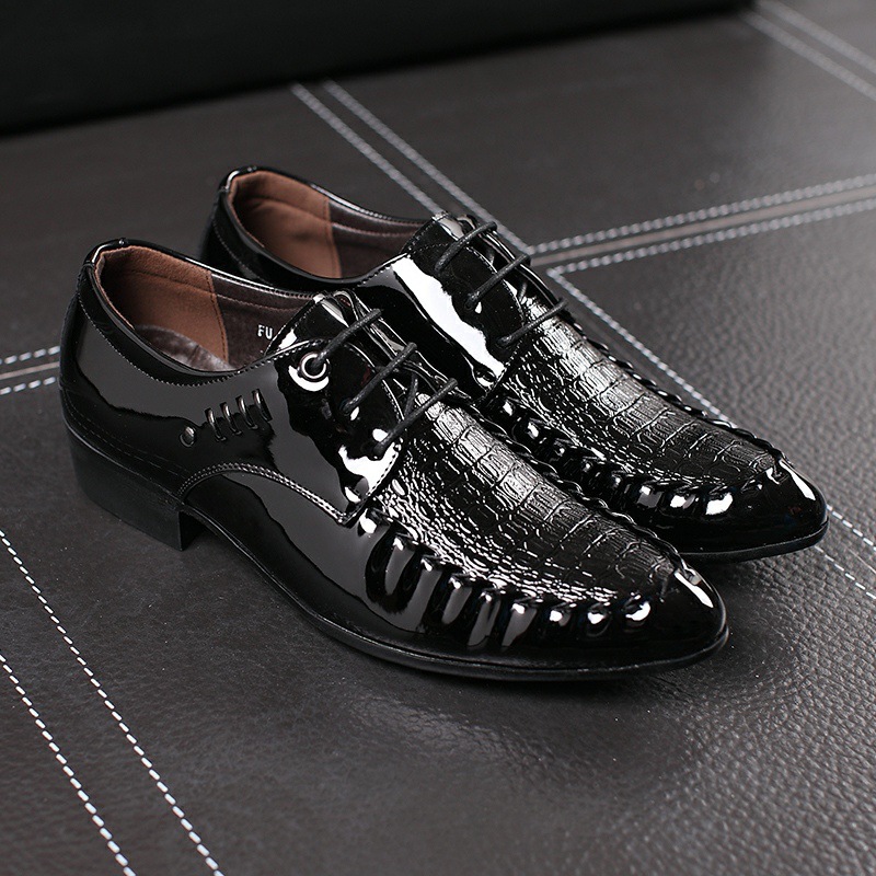 Oxford Brogue Leather - Scarpe eleganti da uomo in pelle