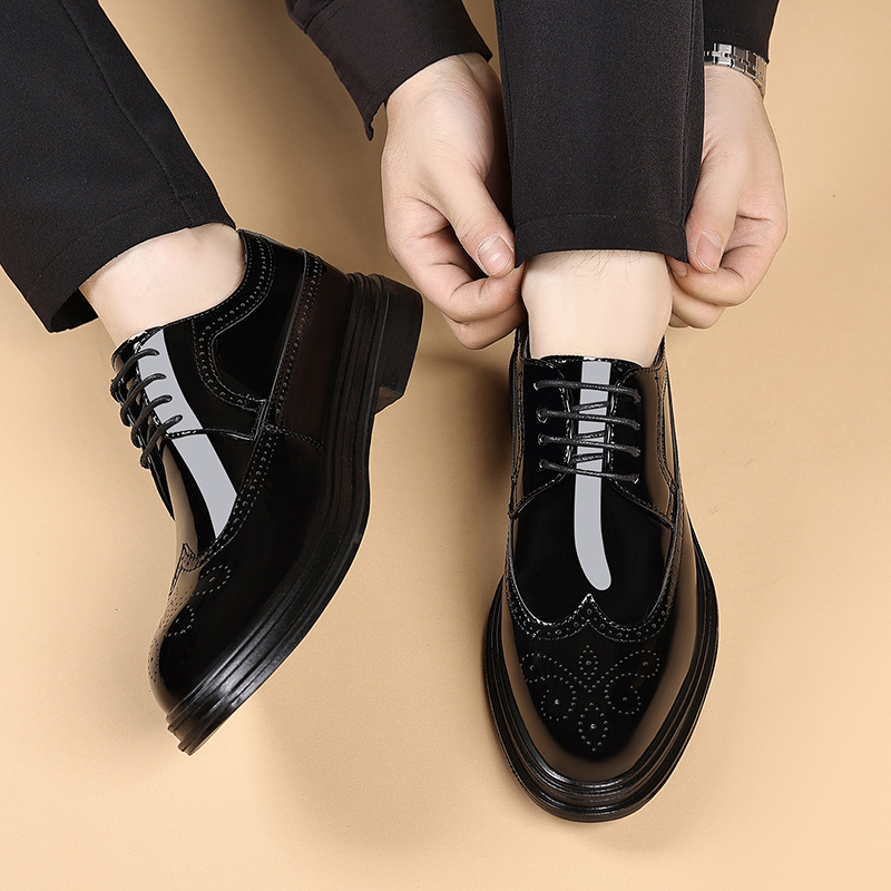 Scarpe eleganti da uomo in ver - Oxford Brogue Leather recensione e prezzo