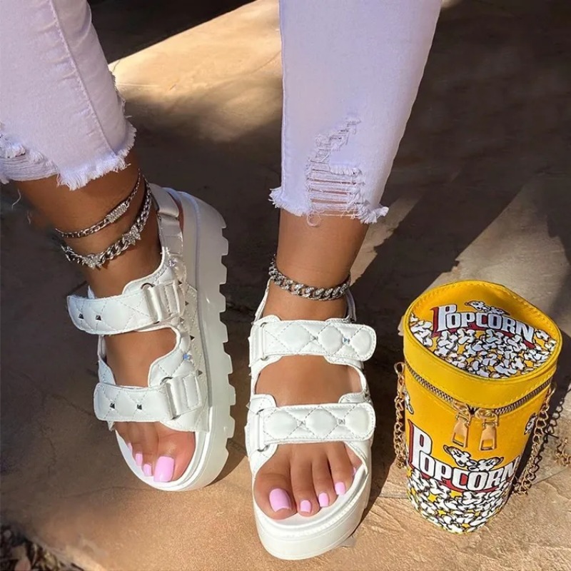 2024 sandali con suola spessa  - Velcro Strap Sandal recensione e prezzo