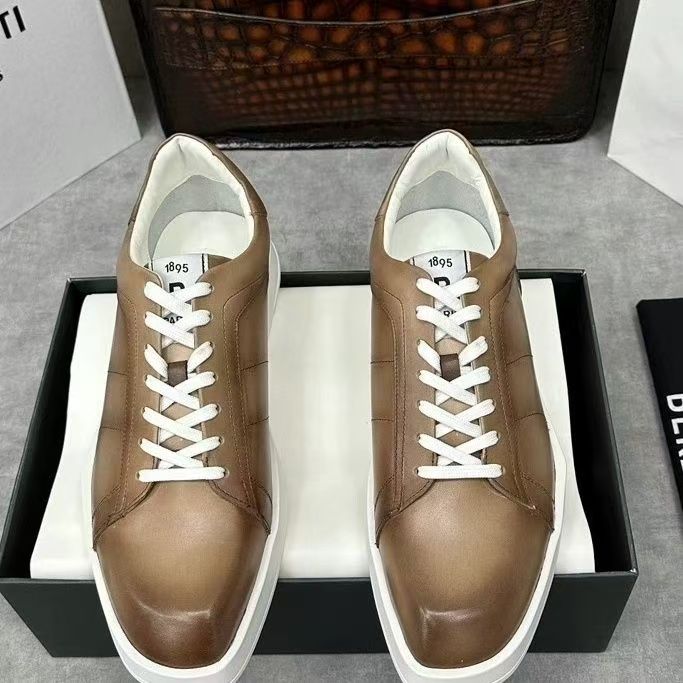 Scarpe da uomo in vera pelle d - Men Shoes Eu To Us Size recensione e prezzo