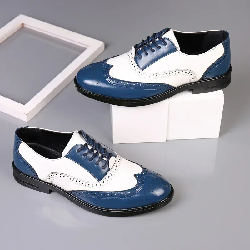 Colori misti Scarpe eleganti d - Oxford Brogue Leather recensione e prezzo