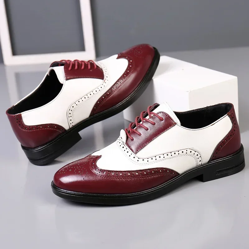 Colori misti Scarpe eleganti d - Oxford Brogue Leather recensione e prezzo