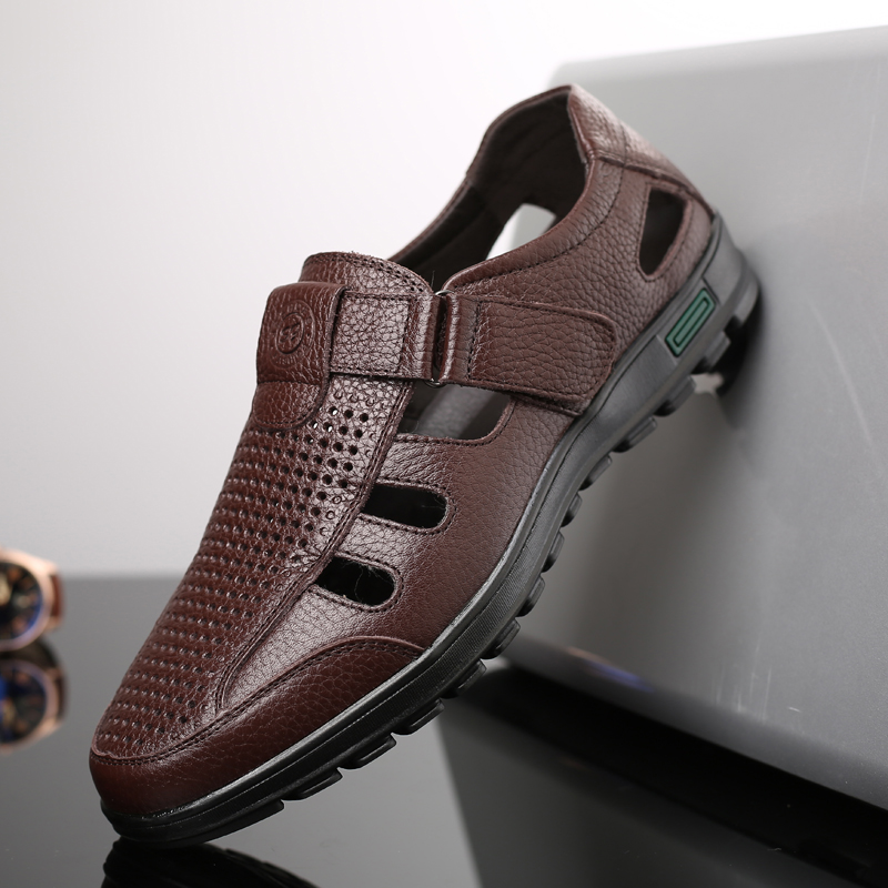 Sandali da uomo in vera pelle  - Men Shoes Eu To Us Size recensione e prezzo