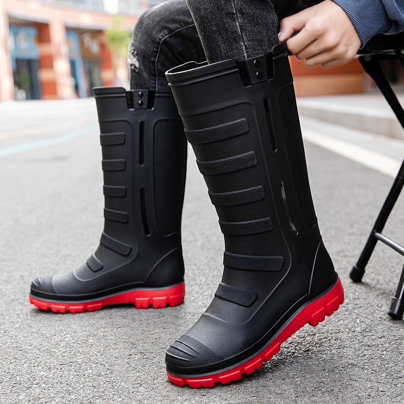 Stivali da pioggia lunghi cald - Men Shoes Online recensione e prezzo