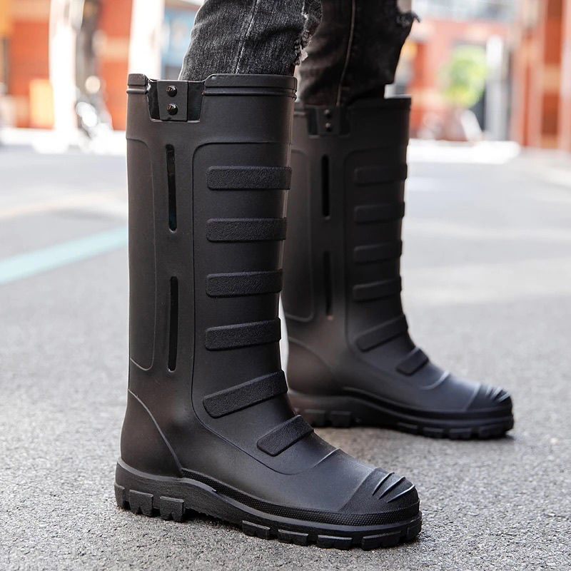 Stivali da pioggia lunghi cald - Men Shoes Online recensione e prezzo