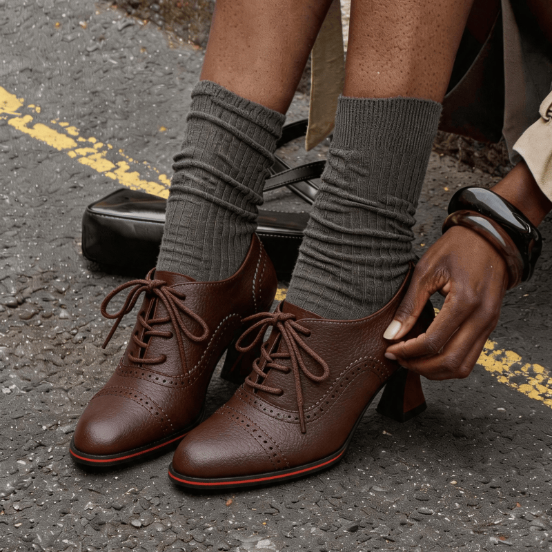 Scarpe Oxford da donna in ecop - Oxford Brogue Leather recensione e prezzo