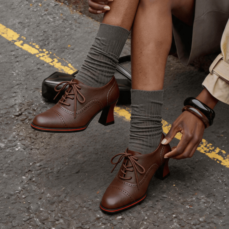 Scarpe Oxford da donna in ecop - Oxford Brogue Leather recensione e prezzo
