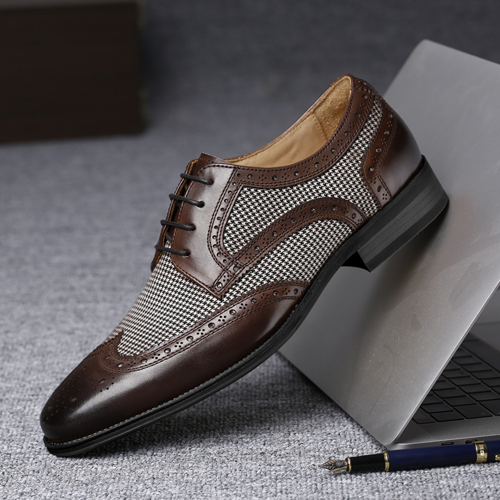 Nuove scarpe da uomo d'affari  - Oxford Brogue Leather recensione e prezzo