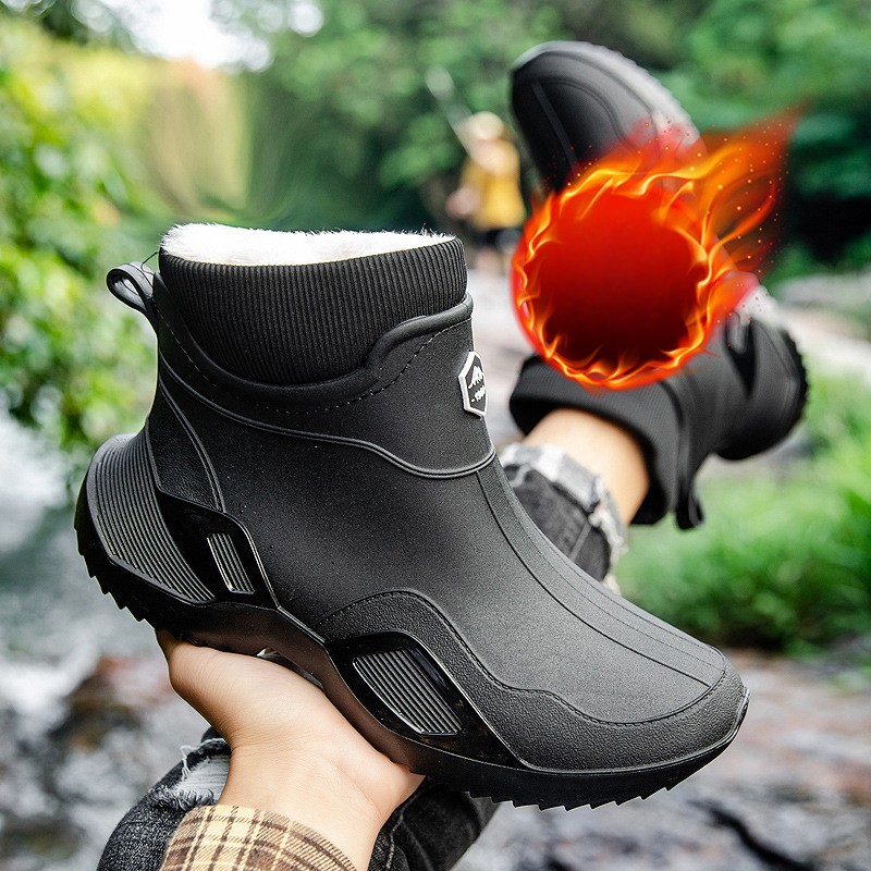 Warm Rain Boots Men Winter Wat - Men Shoes Online recensione e prezzo